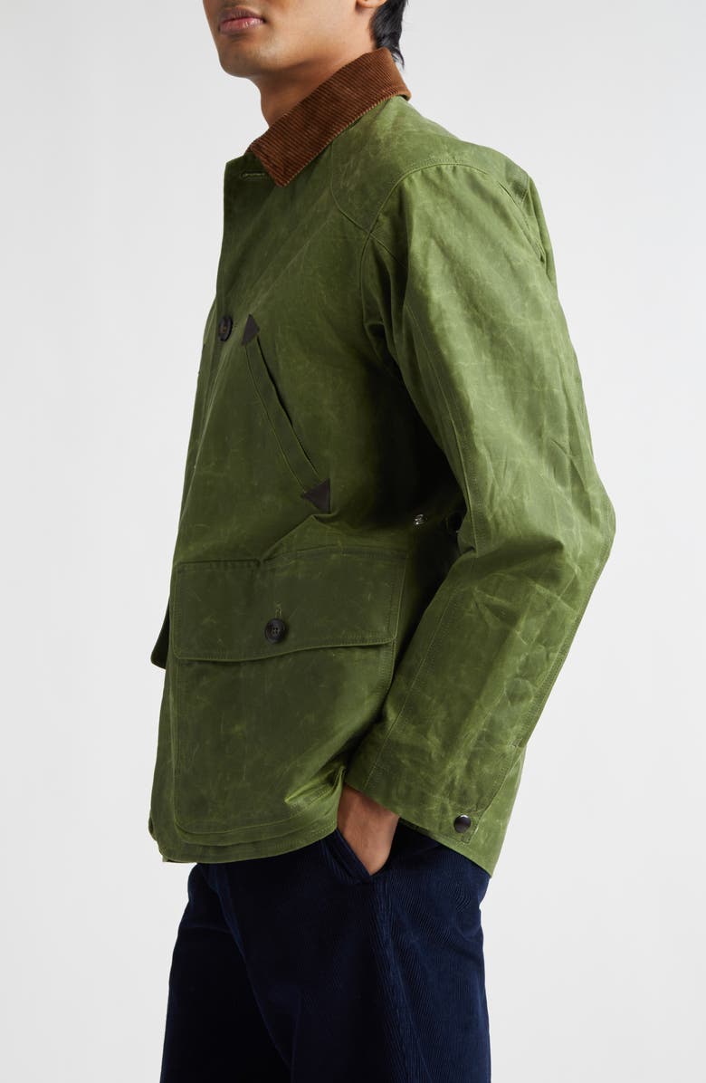 Drake
s Waxed Cotton Barn Jacket, Alternate, color, Lemongrass