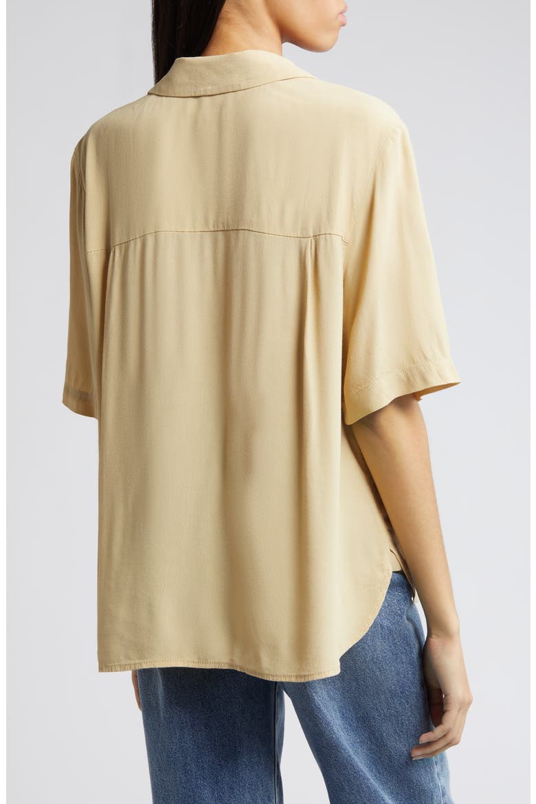 Relaxed Fit Camp Shirt, Alternate, color, BEIGE KHAKI