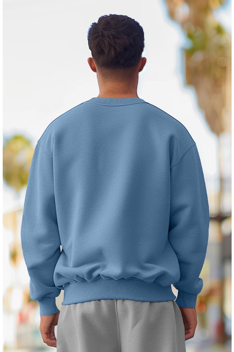 Mens Ghost Heavyweight Relaxed Sweatshirt, Alternate, color, Pebble Blue