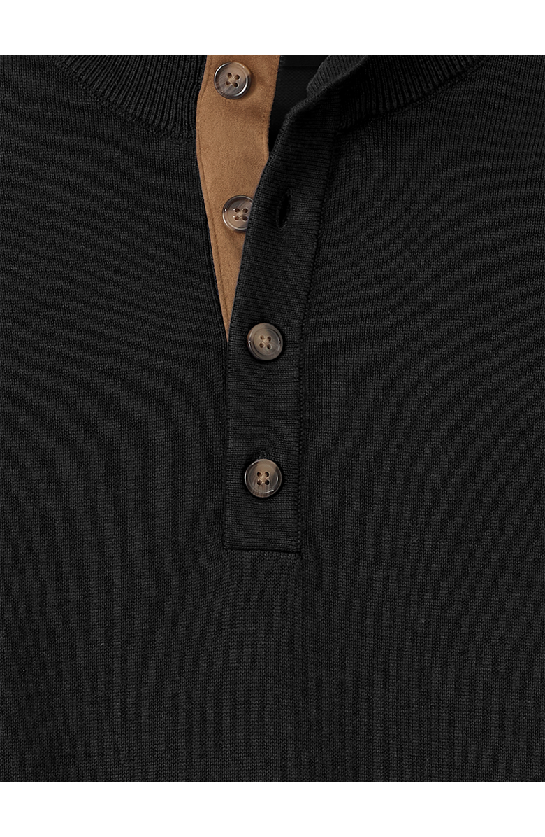 Paul Fredrick Supima Cotton Four Button Mock Neck Sweater, Alternate, color, 