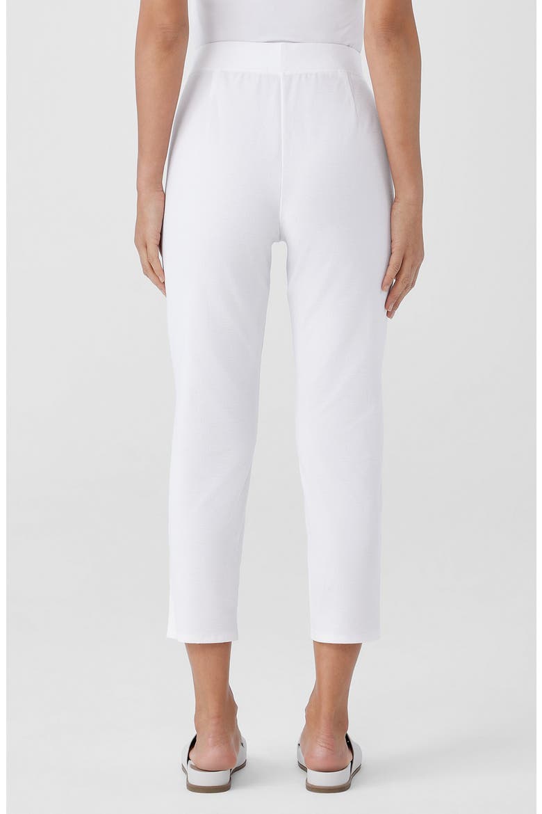 High Waist Slim Crop Pants, Alternate, color, WHITE