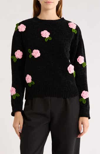Love By Design Rosie Floral Appliqué Sweater