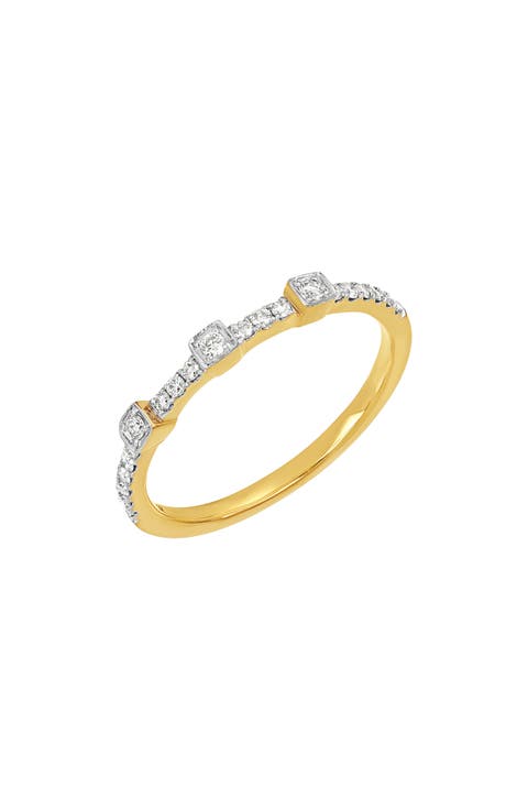 Geo Diamond Band Ring - 0.20ct.