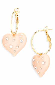 EYE CANDY LOS ANGELES Zaynab Heart Drop Earrings