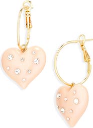 EYE CANDY LOS ANGELES Zaynab Heart Drop Earrings