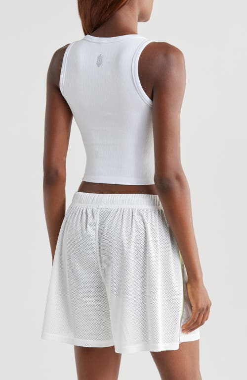 Free People Fp Movement On The Radar High Neck Sports Bra In White