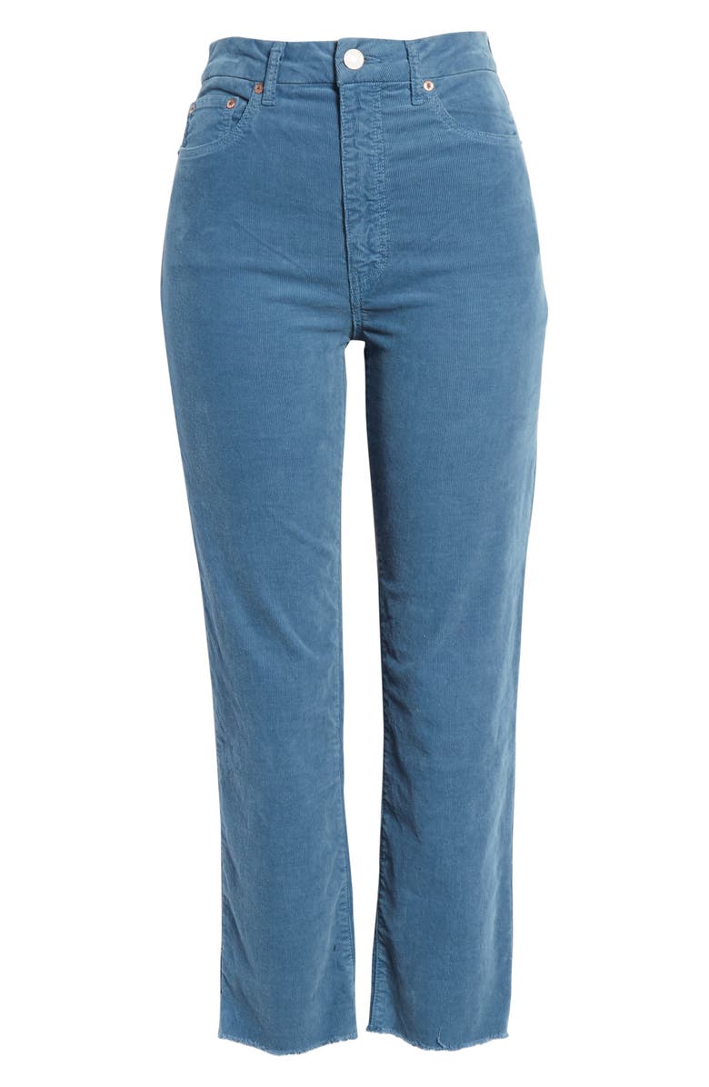 TRAVE Harper High Waist Ankle Corduroy Pants, Alternate, color, 