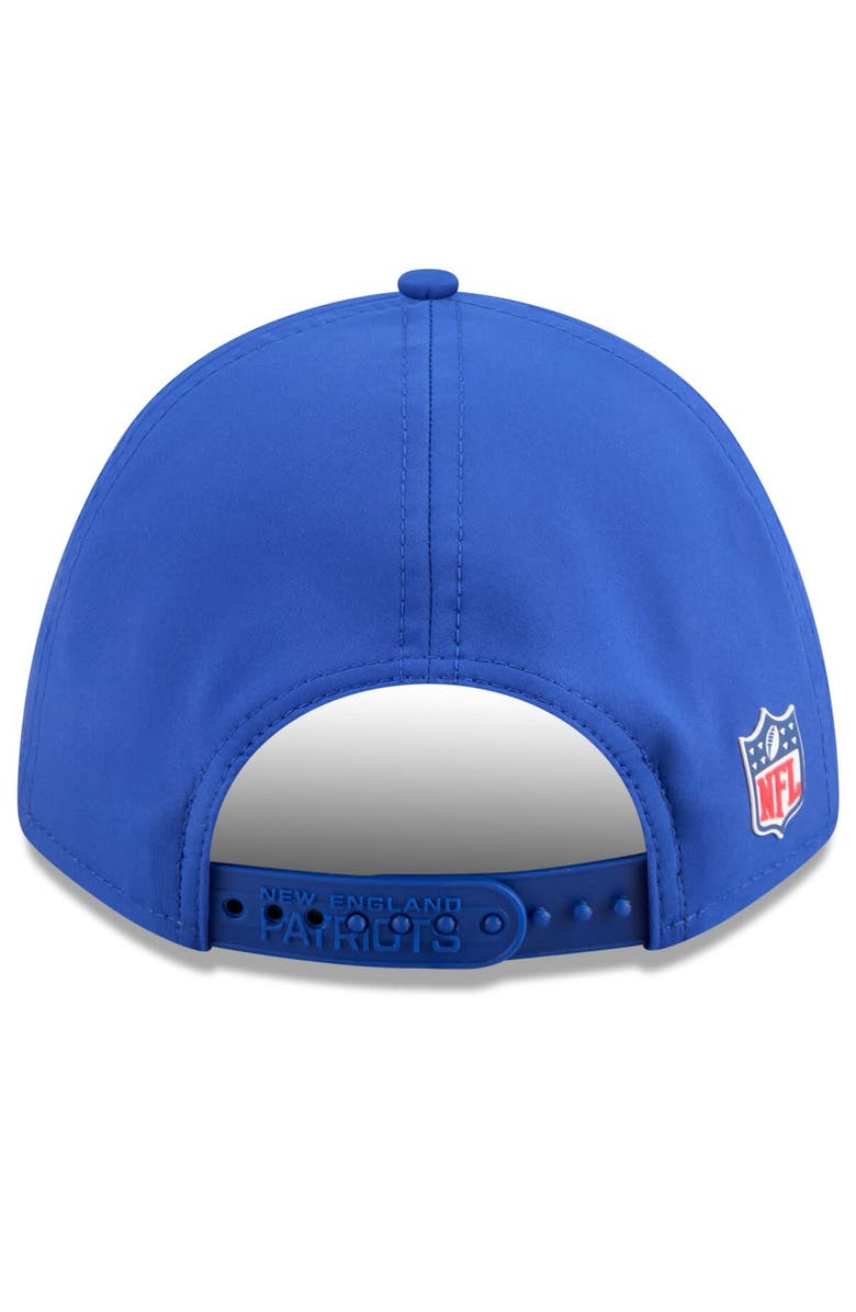 New Era Men's New Era Royal New England Patriots 2025 Sideline Throwback M-Crown 9FORTY Adjustable Hat, Alternate, color, Royal