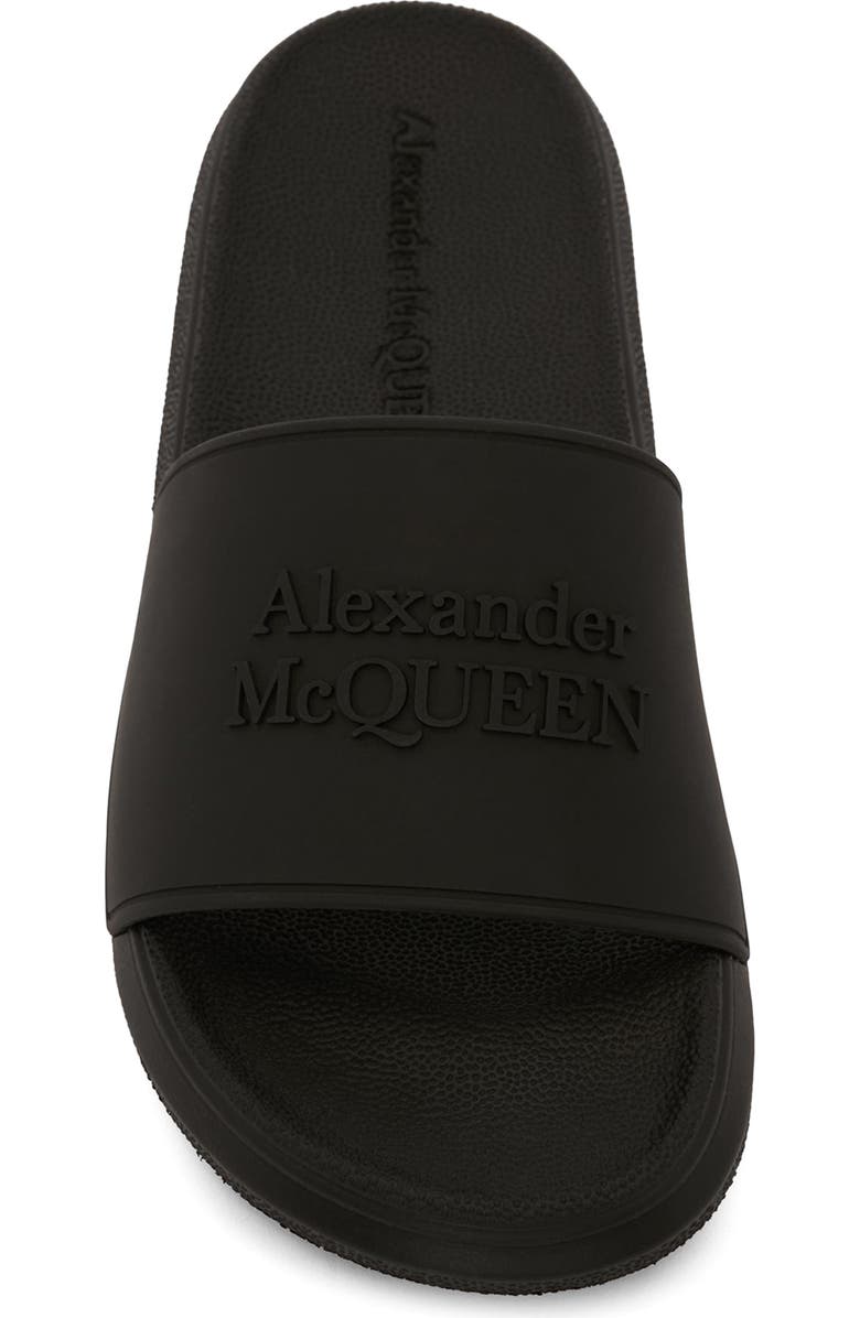 McQueen Alexander McQueen Logo Slide Sandal, Alternate, color,