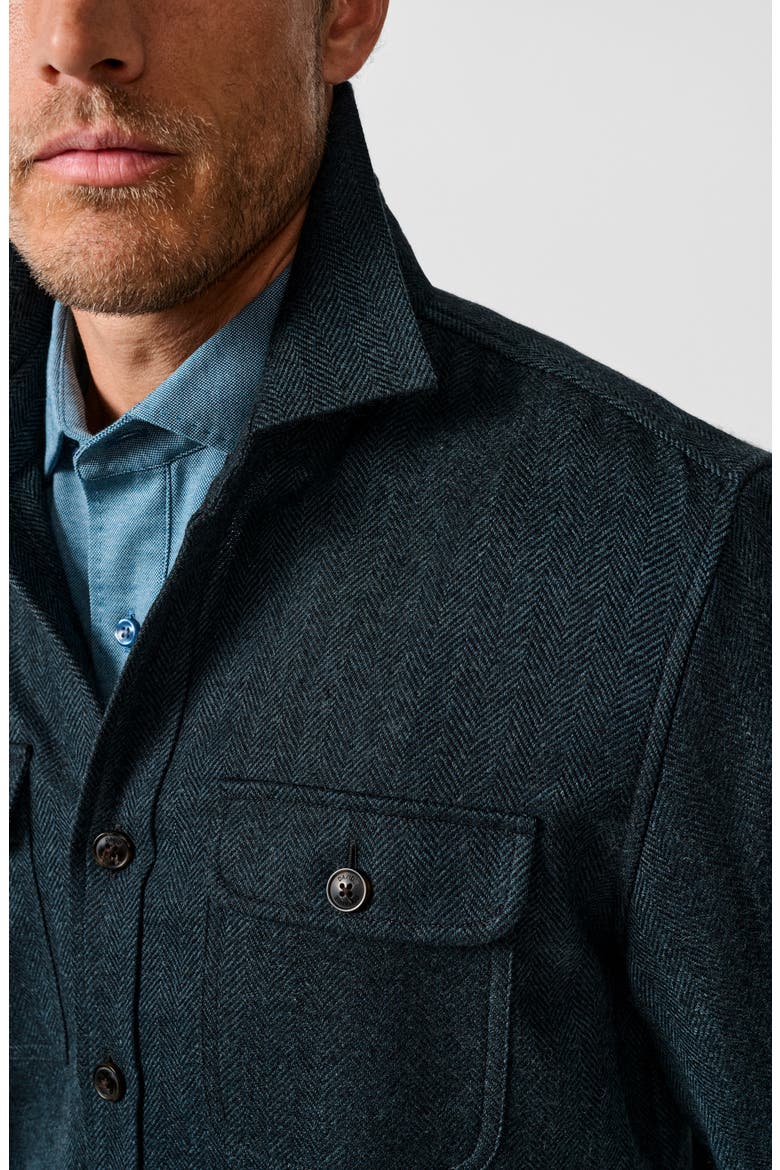 Moore Wool Overshirt, Alternate, color, GREEN