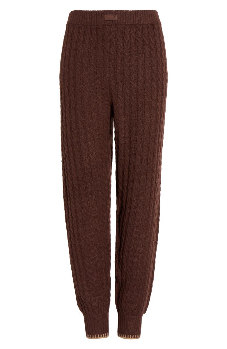 UGG<sup>®</sup> Lorelai Cable Joggers, Alternate, color, Cola