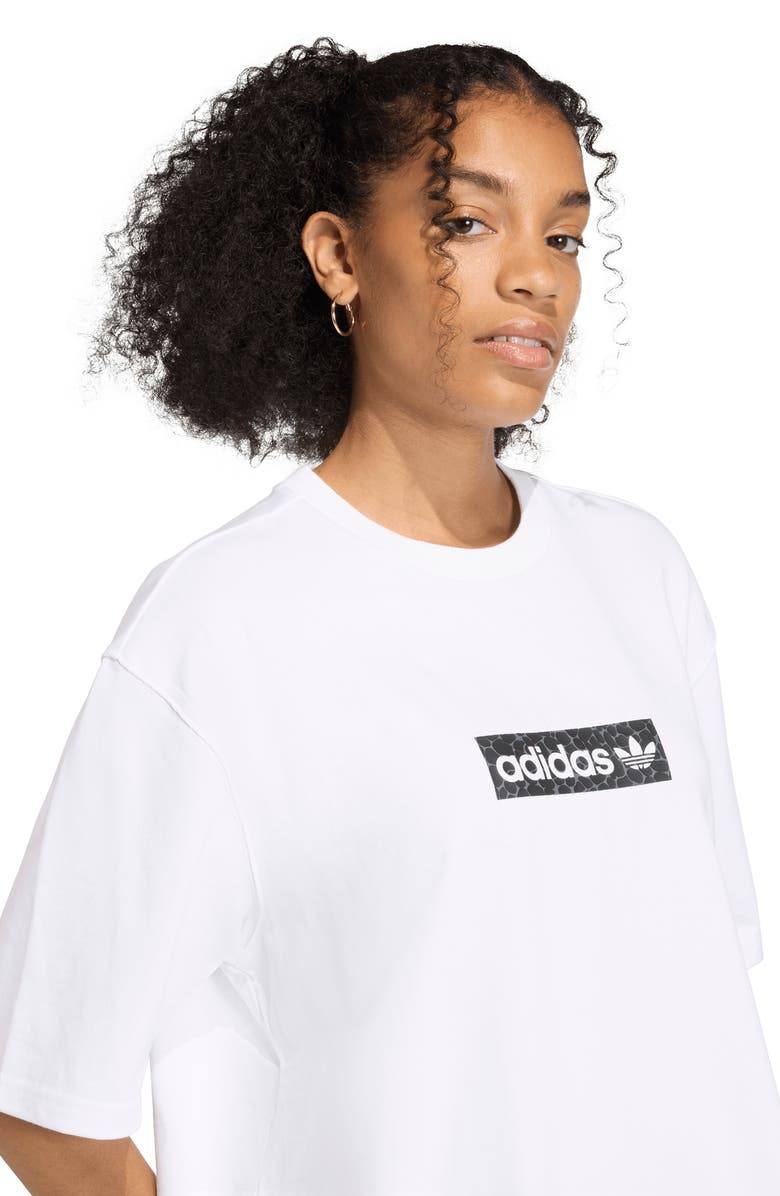 adidas Originals Oversize Logo Graphic T-Shirt, Alternate, color, White