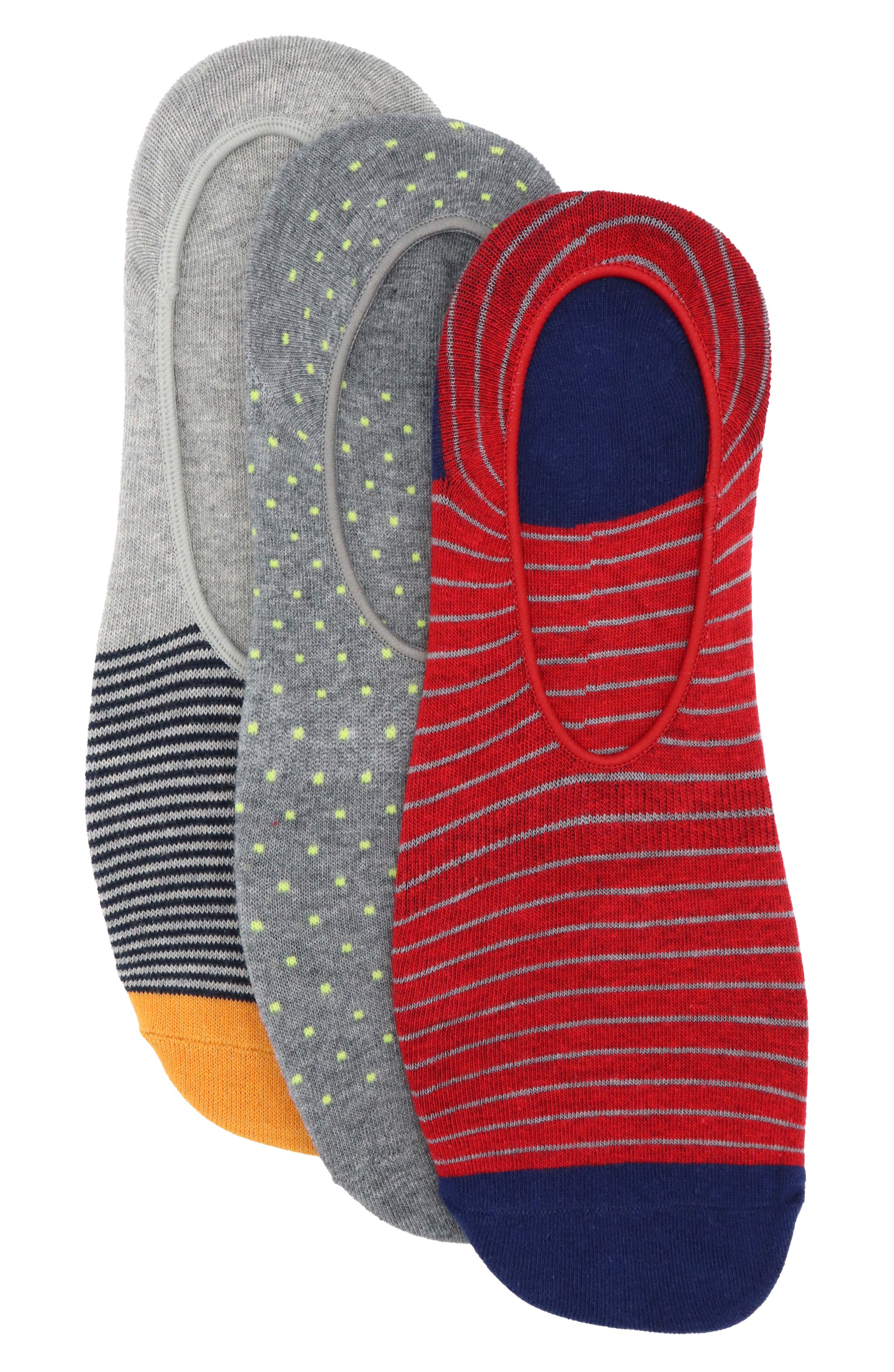 Lorenzo Uomo 3-Pack Assorted Ankle Socks