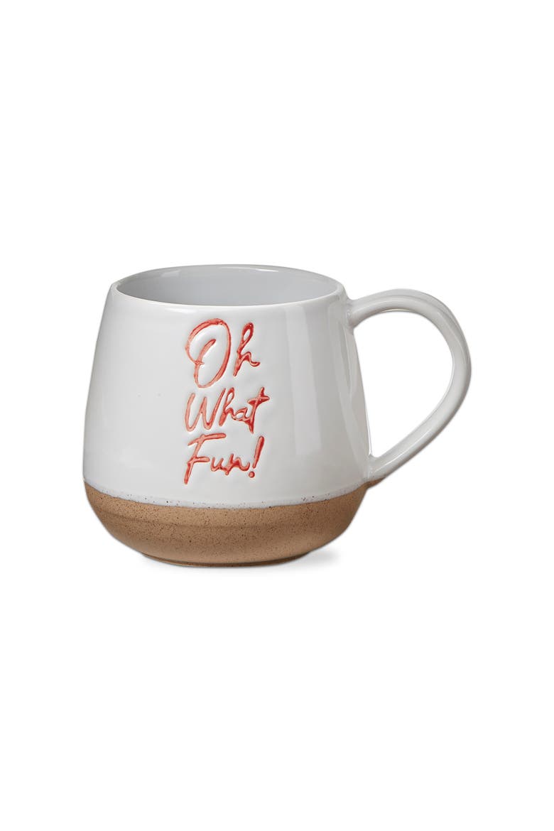 Oh What Fun Christmas Mug Red Ceramic Dishwasher Safe, Main, color, Red