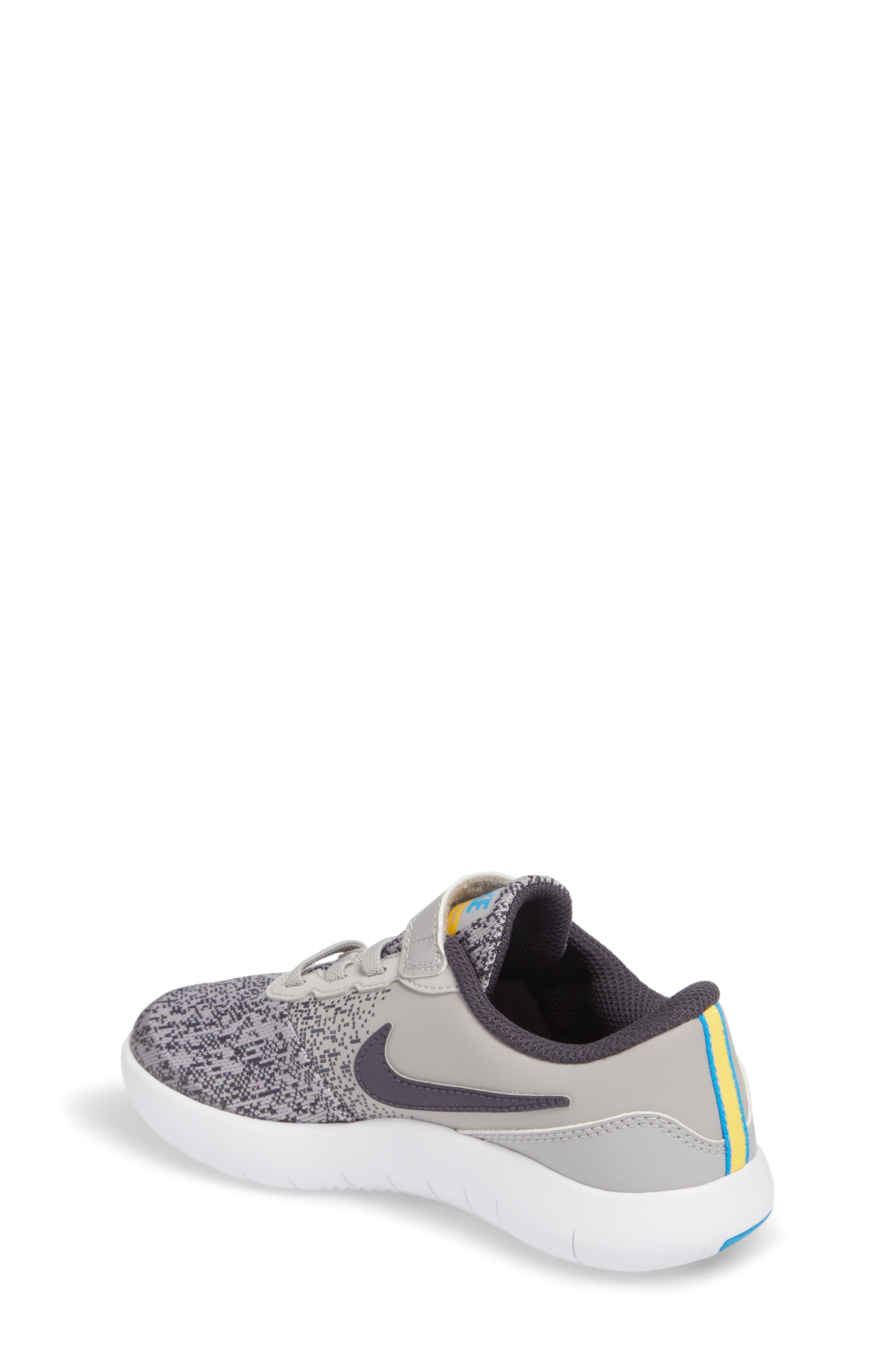 Flex Contact Running Shoe, Alternate, color, ATMOSPHERE GREY/ LASER ORANGE