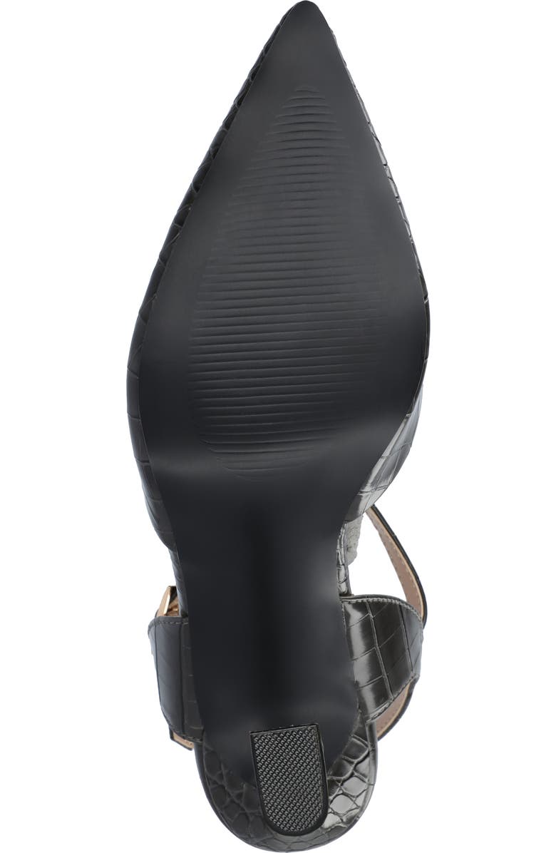 Journee Collection Nixey Croc Embossed Slingback Pump - Wide Width, Alternate, color,
