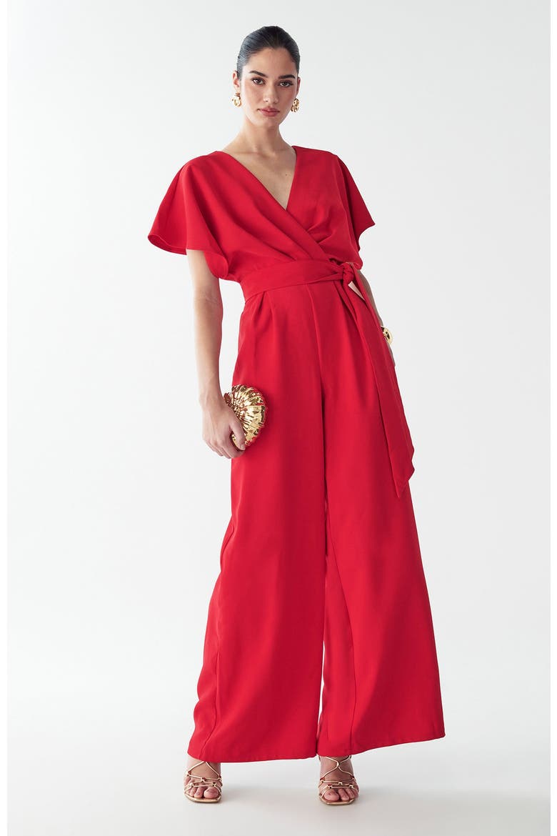 Shana Jumpsuit, Alternate, color, Red