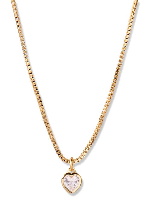 Mackenzie Birthstone Heart Pendant Necklace