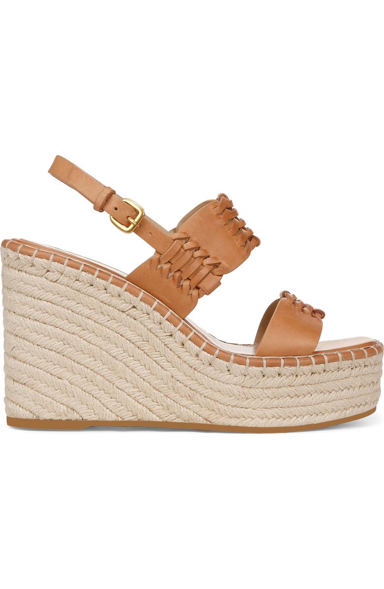 Veronica Beard Riya Slingback Espadrille Platform Wedge Sandal, Alternate, color, Natural