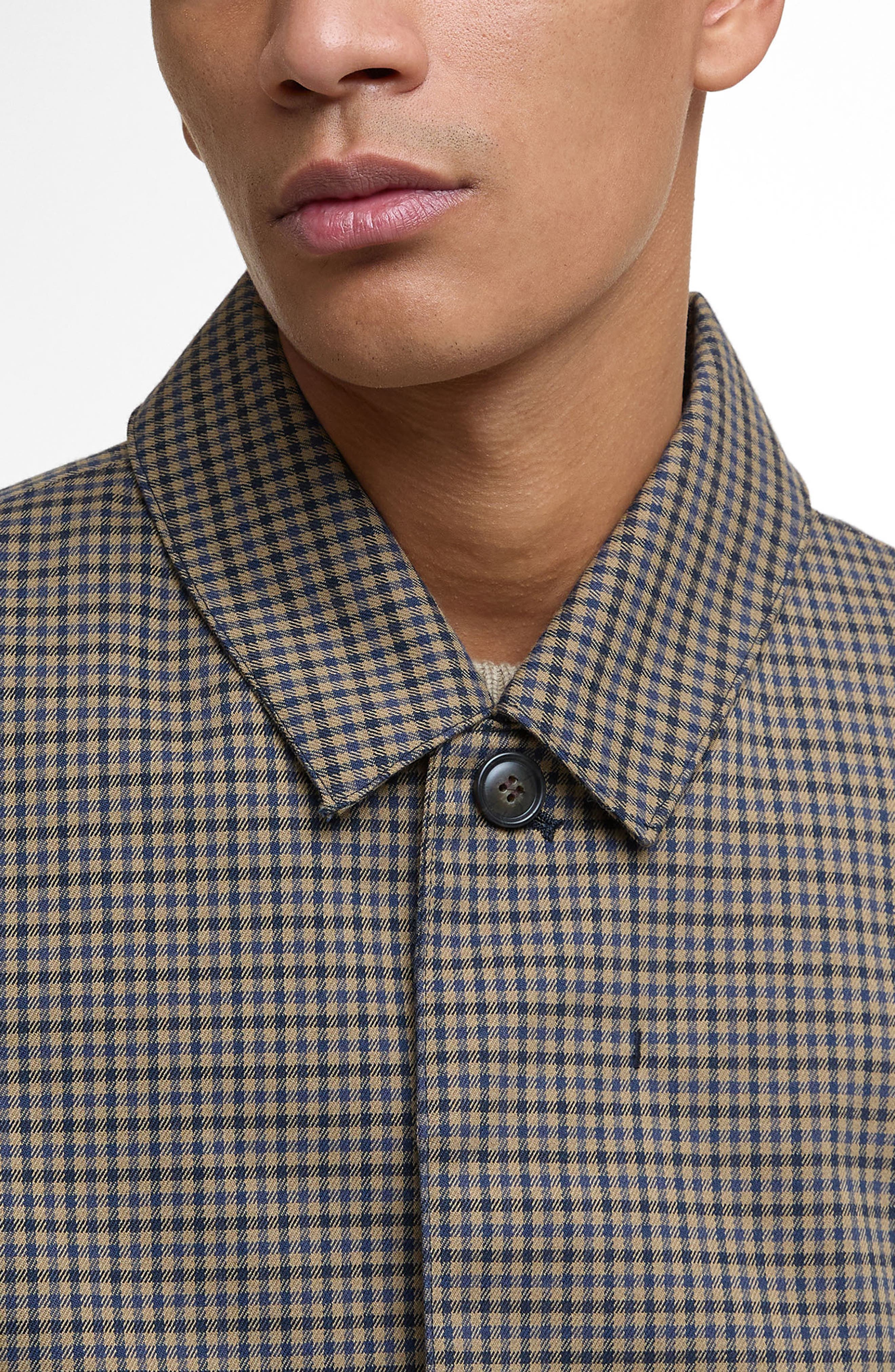Loden Waterproof Short Check Twill Jacket (Men) | Nordstrom