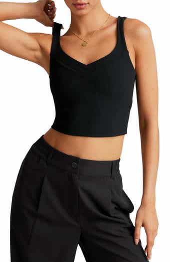 Impulse Ribbed Cropped Tank