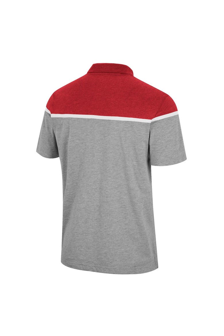 Men's Colosseum Heather Gray Arkansas Razorbacks Chamberlain Polo, Alternate, color, Heather Gray