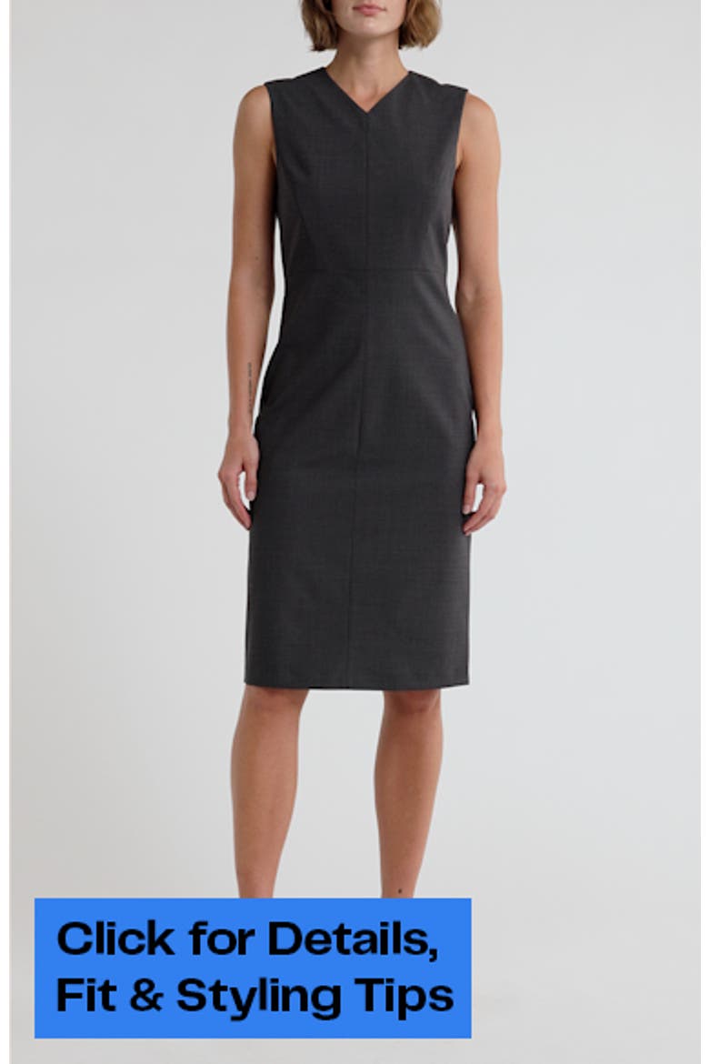 Miyani Wool Blend Sheath Dress video