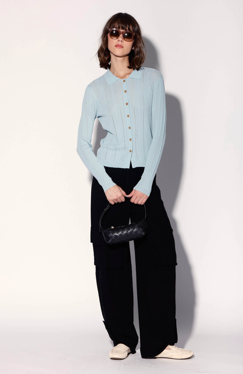 Walter Baker Pippa Cardigan, Alternate, color, Aqua