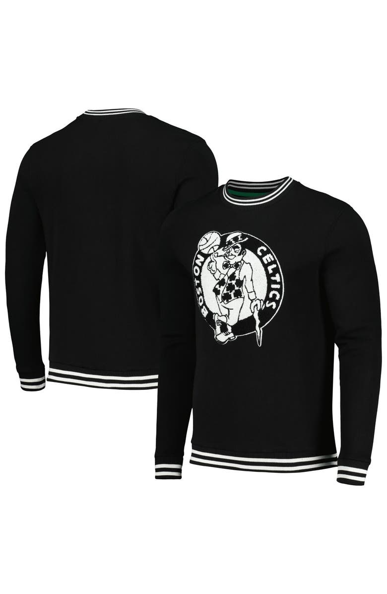 Stadium Essentials Men's Stadium Essentials Black Boston Celtics Club Level Pullover Sweatshirt, Main, color, 