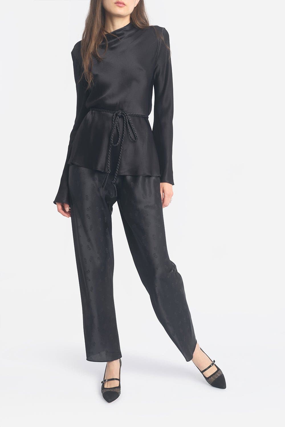 Joan Oloff Shoes Caroline Pump, Alternate, color, Black