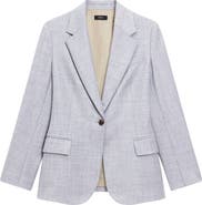 Theory Lynnia Sleek Virgin Wool Blazer