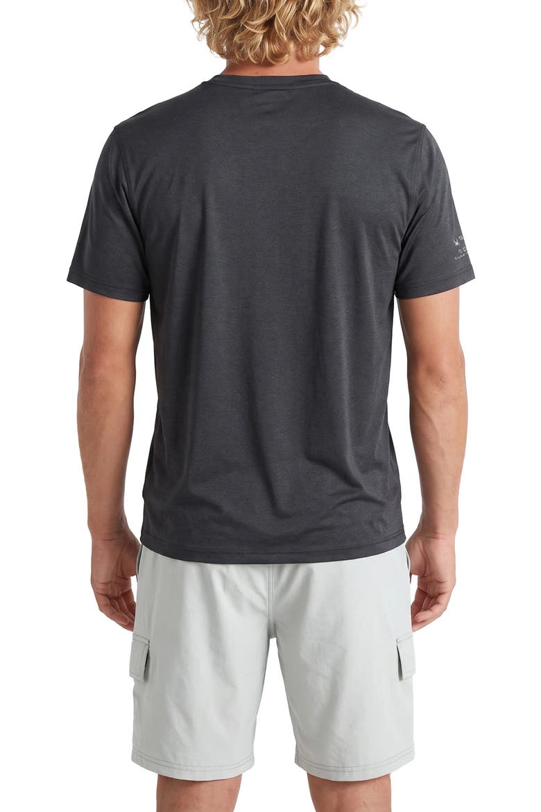 UPF 50+ Heathered Performance T-Shirt, Alternate, color, BLACK