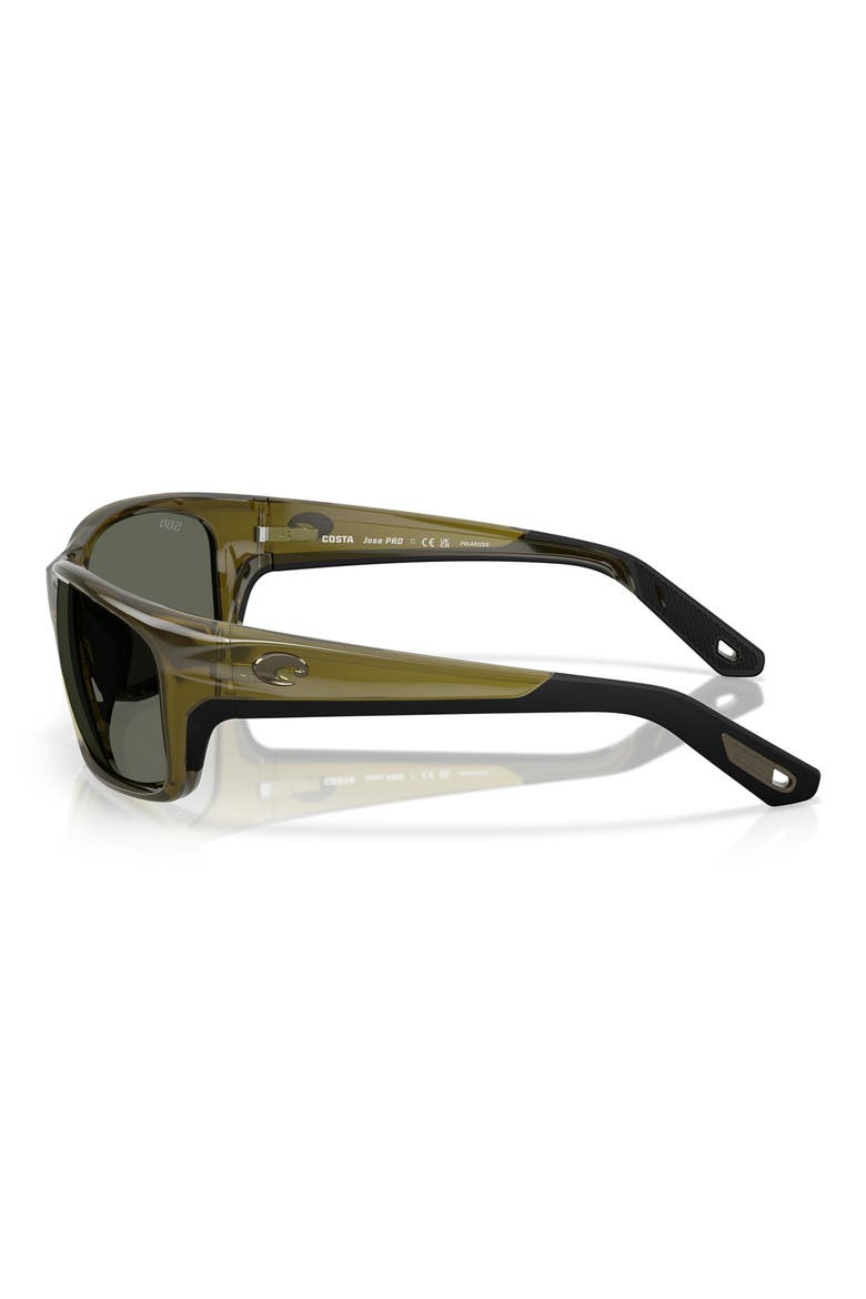 Jose Pro 62mm Polarized Rectangular Sunglasses, Alternate, color, SEAGRASS/ GRAY