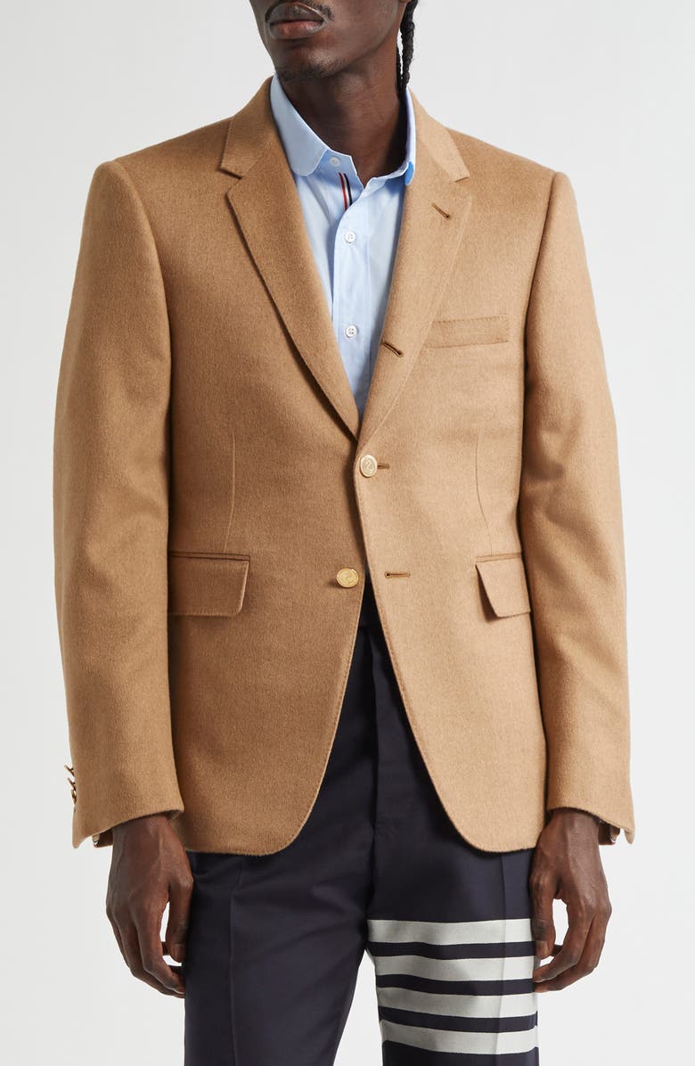 Thom Browne Fit 1 Classic Camel Hair Sport Coat, Main, color, Camel