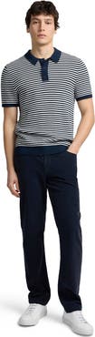 Onia Cotton Textured Knit Polo Tee
