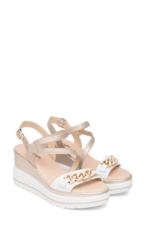 Chain Link Wedge Sandal