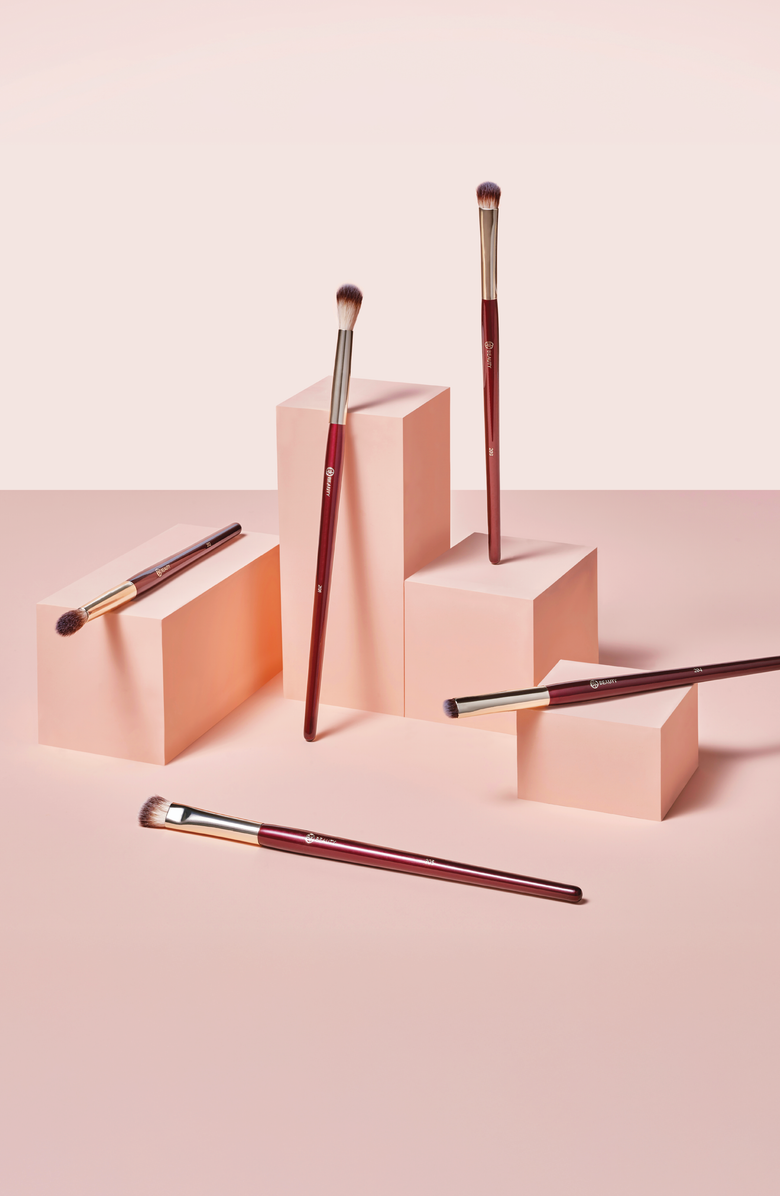 BK Beauty Essentials Collection Eye Brush Set, Alternate, color, Burgundy