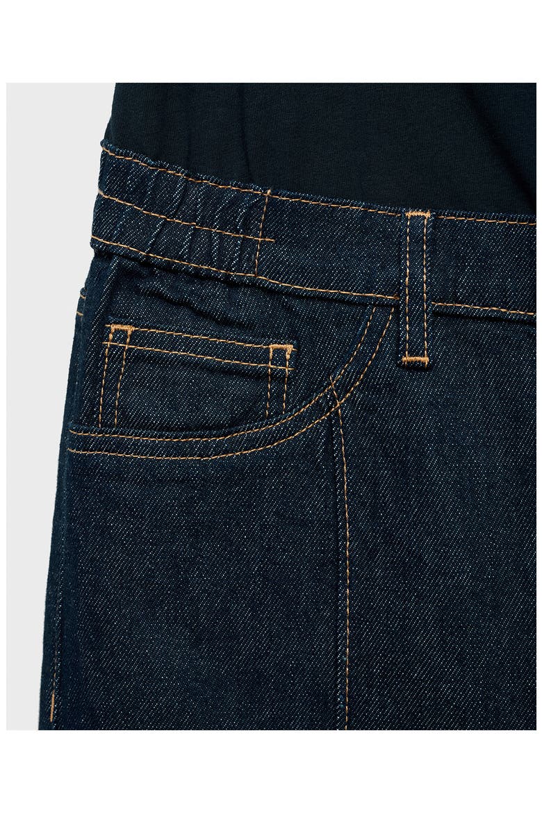 Over the Bump Seamed Straight Leg Maternity Jeans, Alternate, color, OPEN BLUE