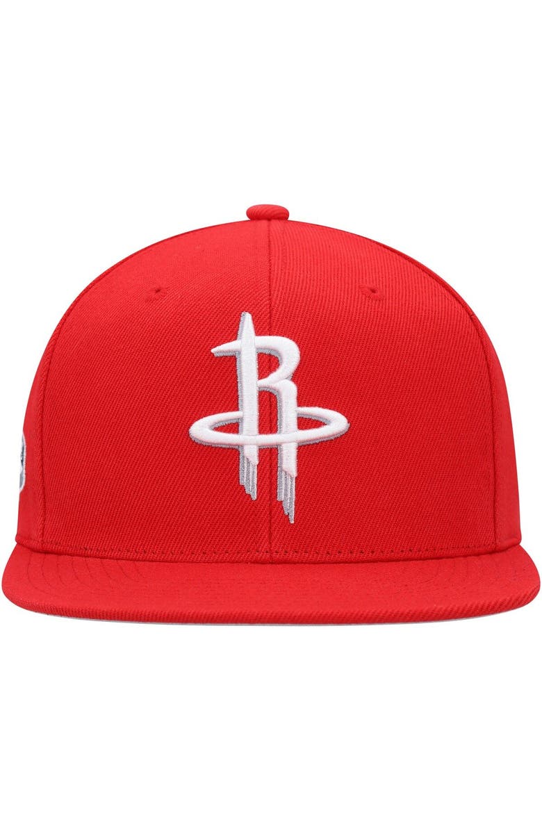 Mitchell & Ness Men's Mitchell & Ness Red Houston Rockets Side Core 2.0 Snapback Hat, Alternate, color, 