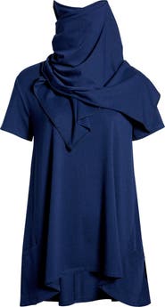 Hue Convertible Scarf Lapel T-Shirt