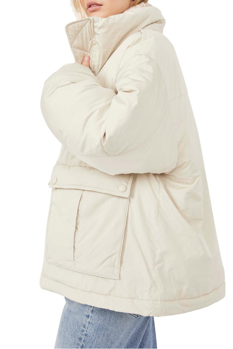 We the Free Duvet Bomber Jacket, Alternate, color, OATMEAL