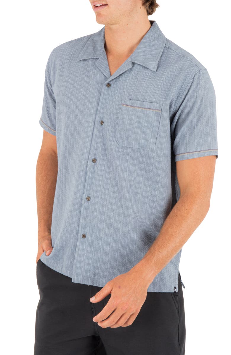 Hurley Lay Day Camp Shirt, Alternate, color, Grey Teal