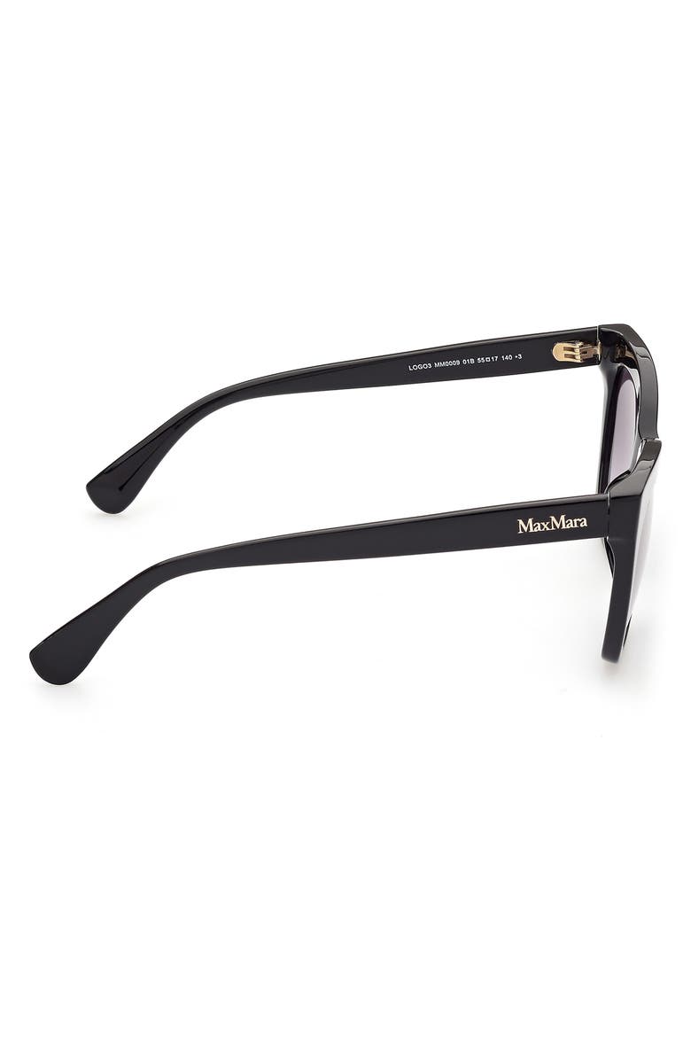 Max Mara 55mm Square Sunglasses, Alternate, color, 