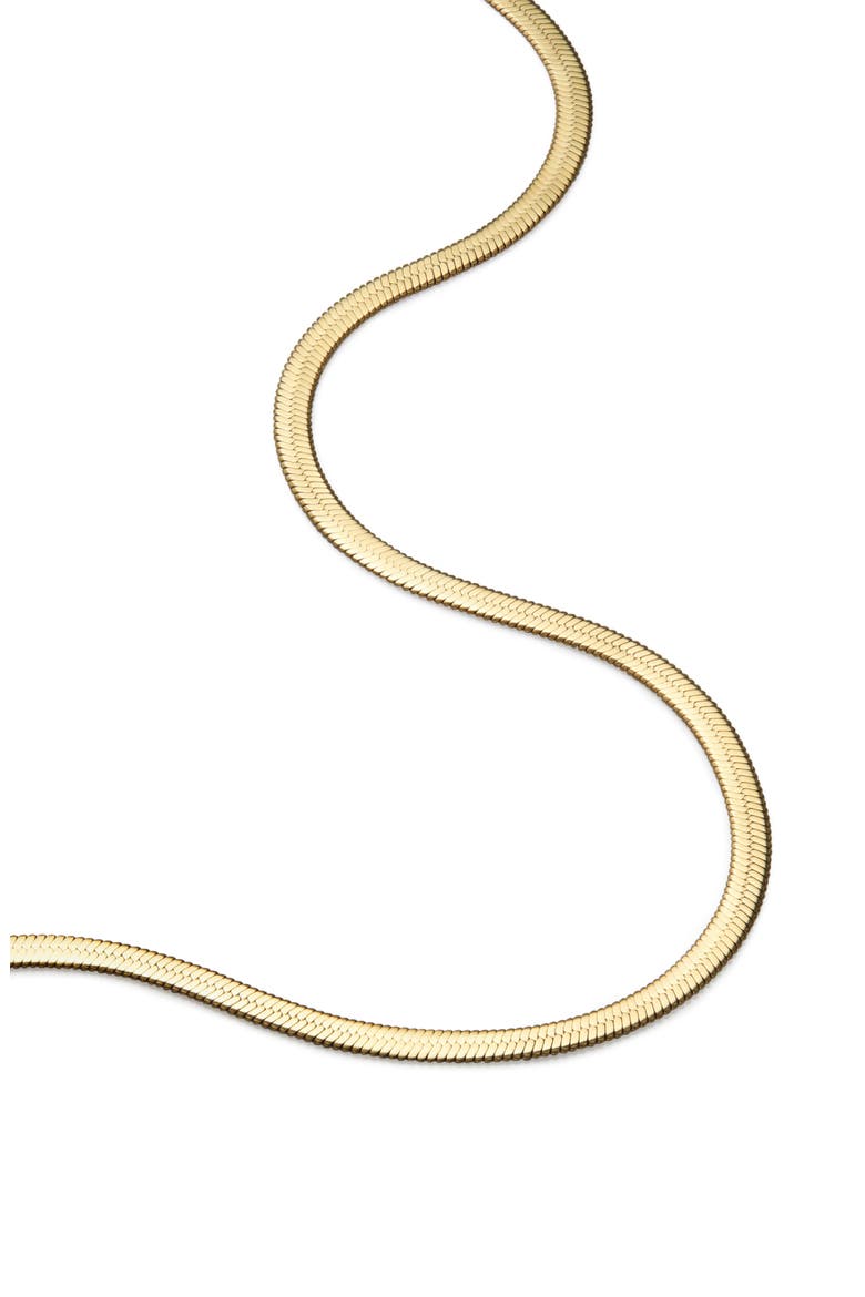 Herringbone Chain Necklace, Alternate, color, GOLD