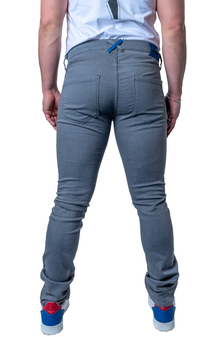 Athletic Fit Stretch Jeans, Alternate, color, GREY