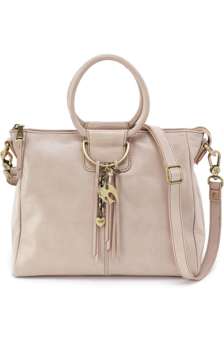 HOBO Sheila Medium Satchel Crossbody Bag, Main, color, Stone Gloss