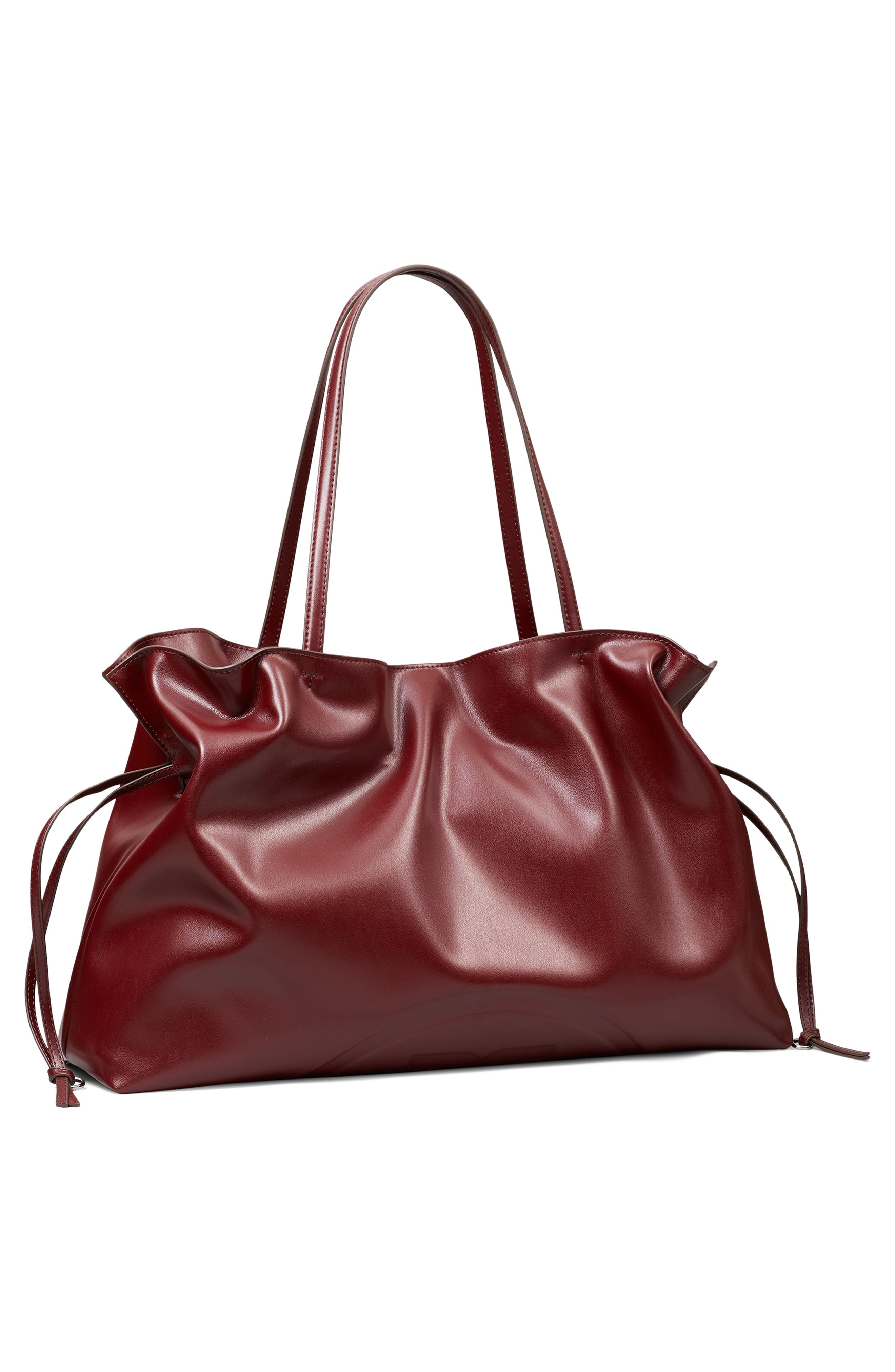 Ella Natuura™ Drawstring Tote, Alternate, color, MERLOT