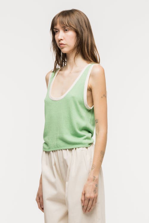 Toit Volant Kaya Knit Tank Top In Green