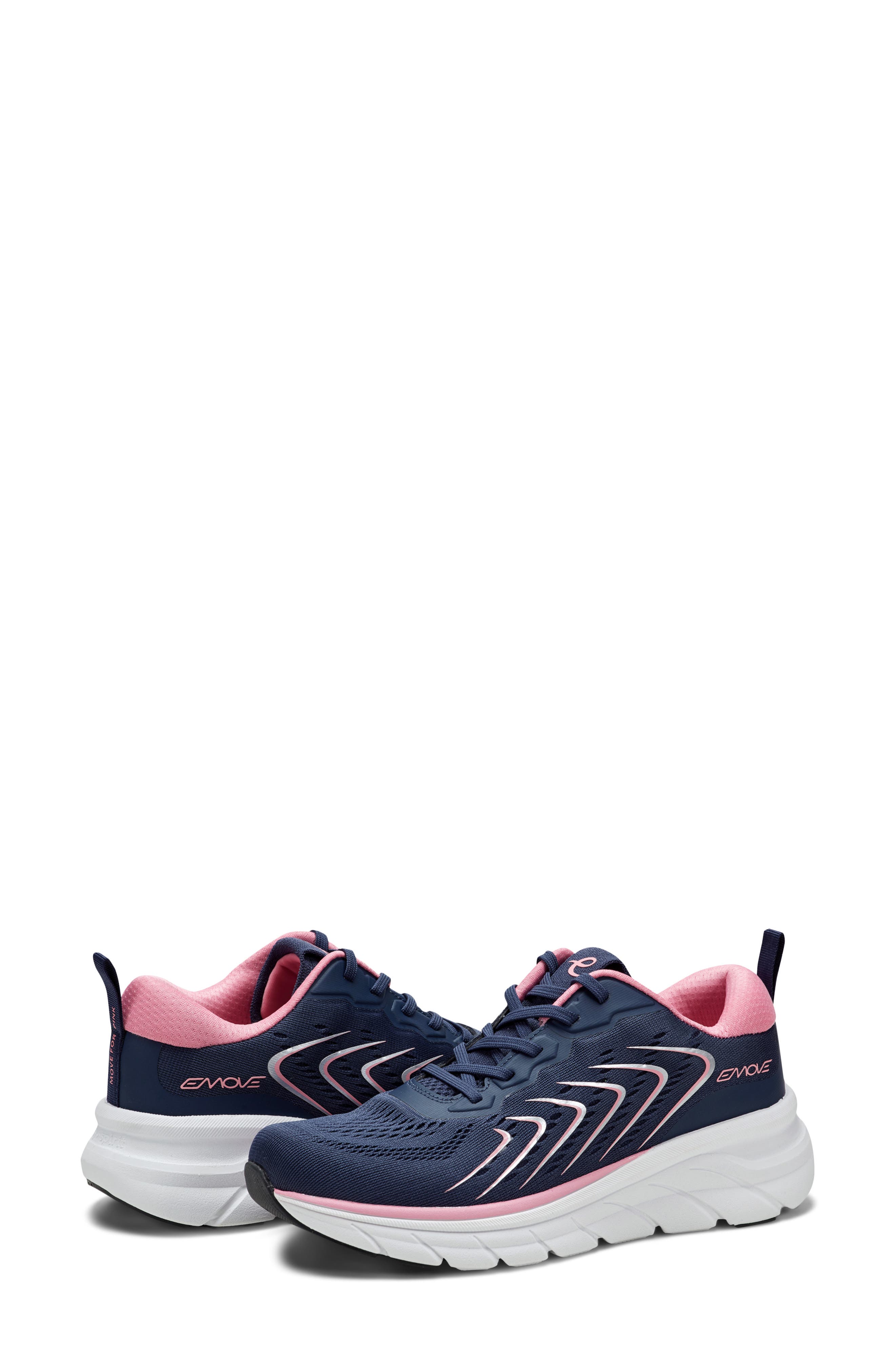 Easy Spirit x Denise Austin Maelie Sneaker, Alternate, color, Dark Blue