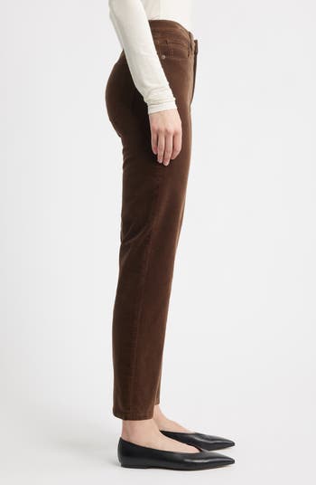 Le Sleek Corduroy Ankle Straight Leg Pants